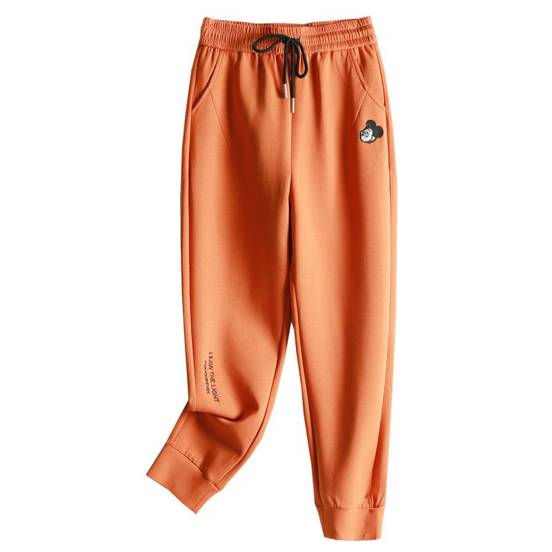 Quần Dài Thể Thao Dáng Rộng Màu Đen Phong Cách Hàn Quốc Thời Trang Xuân Thu Cho Nữ | BigBuy360 - bigbuy360.vn