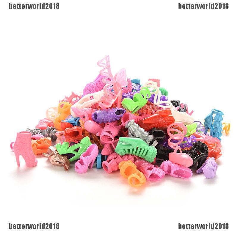 Bộ Giày Cao Gót Thời Trang Cho Búp Bê Barbie 15 / 30 / 60 / 15% Mã 150K