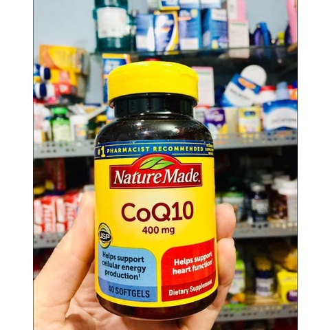 Bổ sung CoQ10 tốt cho tim mạch Nature Made CoQ10 400mg 40 viên
