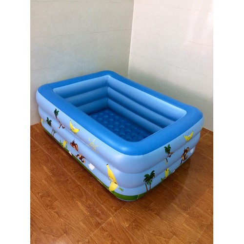 BỂ BƠI PHAO CHO BÉ Loại 2m1 (3 tầng ): 200 x 150 x 60cm