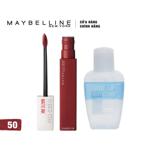 Combo Maybelline Son Kem Lì + Tẩy Trang Mắt Môi 40ml