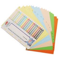 Chia file giấy 1-10, 10 lá không số