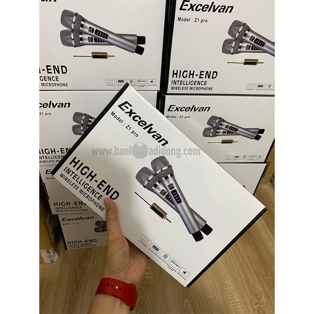 Micro Karaoke không dây Excelvan Z1 Pro tích hợp vang số