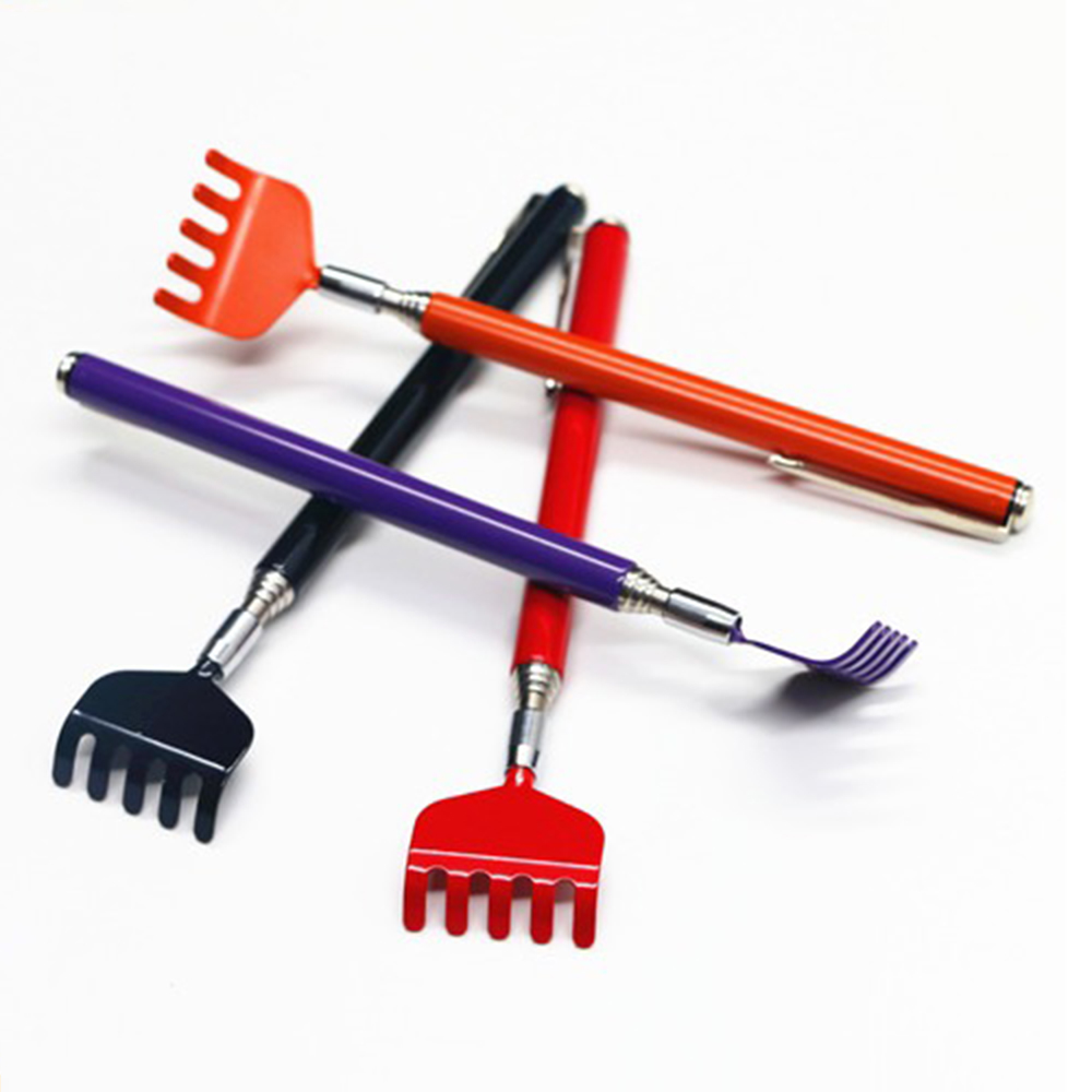 [Hàng mới về] Dụng cụ gãi lưng thu gọn kéo dài chất liệu thép thích hợp người cao tuổi thiết kế 5 móng nhiều màu