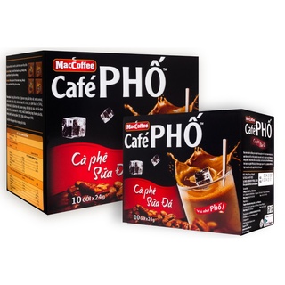 Cà phê sữa đá MacCoffee Café Phố 240g (10 gói x 24g)
