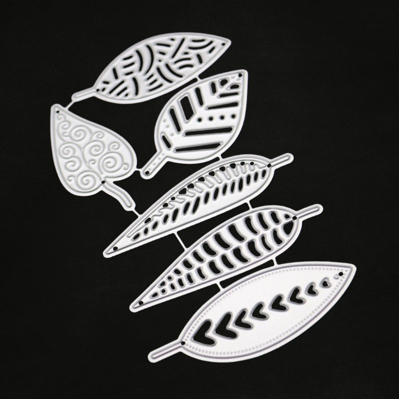Khuôn Cắt Giấy Kim Loại Hình Lá Cây