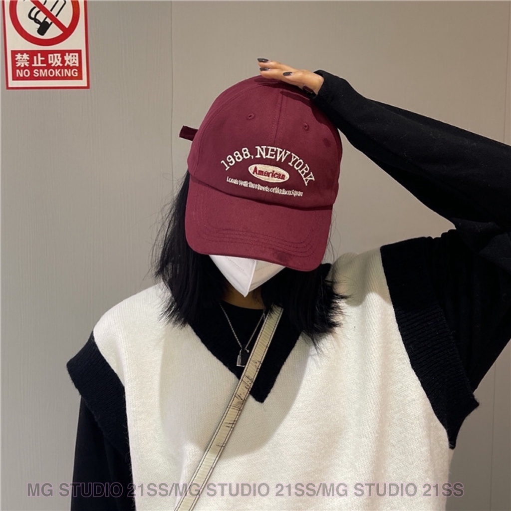Nón lưỡi trai MG STUDIO mềm mại phong cách Hàn Quốc thời trang xuân hè 2022 chống nắng