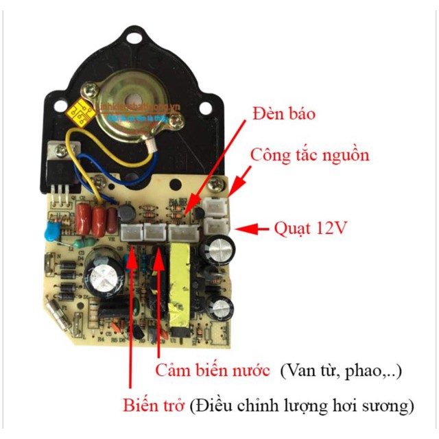 SOC-Combo Bộ Tạo Sương Siêu Âm 25W Full Chức Năng ( gồm mạch tạo hơi sương và 1 mạch nguồn )