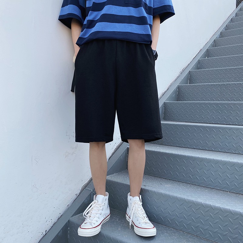 [XẢ KHO] Quần Short/Sooc Ống Rộng Unisex  QS06 Quần Đùi Nam Nữ Thoải Mái Vận Động Màu Đen Xám Phong Cách Hàn Quốc QS06