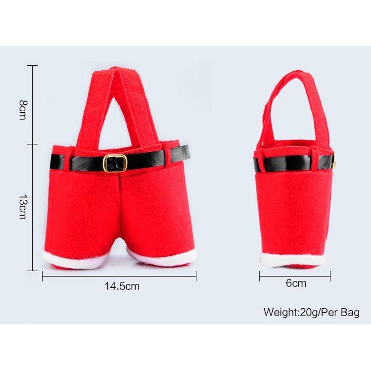 Túi Đựng Kẹo Hình Quần Ông Già Noel