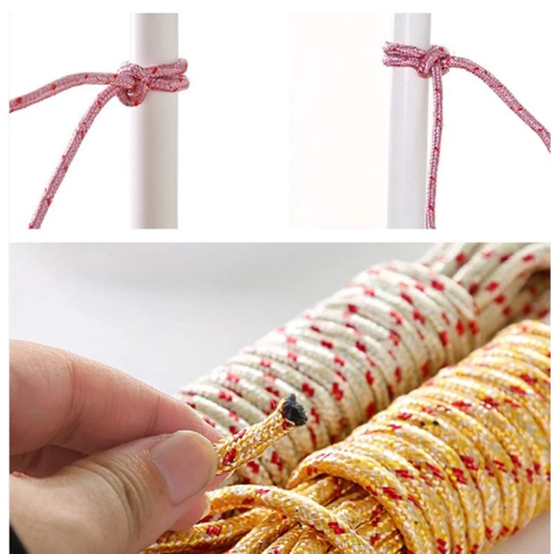 Dây phơi quần áo bằng nylon dài 10m chống trượt và chống gió tiện lợi chất lượng cao