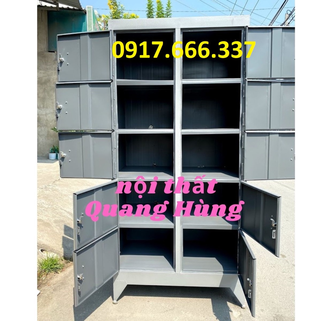 TỦ HỒ SƠ DÀNH CHO VĂN PHÒNG SƠN DẦU 10 CỬA XÁM GHI GIÁ RẺ