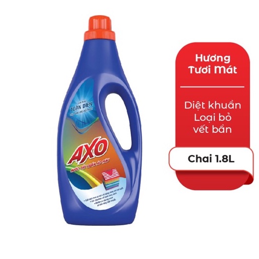 Nước Tẩy Quần Áo Màu AXO Hương Tươi Mát Chai 1.8L