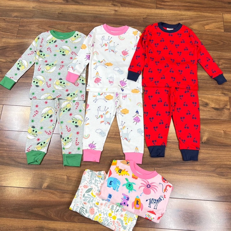 Bộ dài tay cotton borip bé trai / bé gái  (Sz 10-23kg)