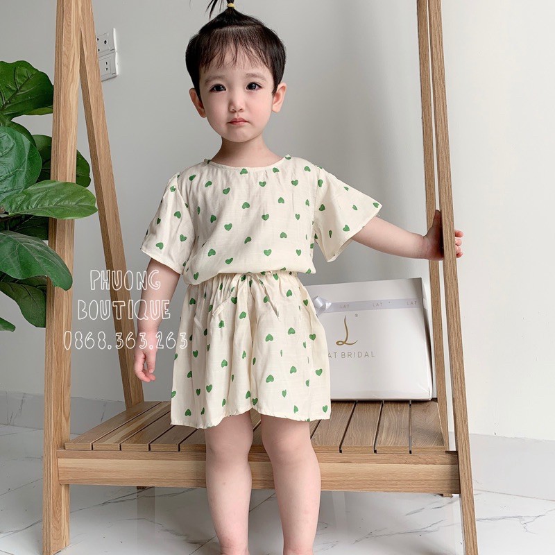 Set bộ quần áo bé gái ROYALKIDS quần váy cho bé từ 5-16kg