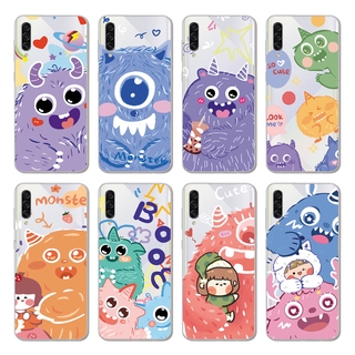 Ốp điện thoại tpu silicon mềm in hình đôi mắt quái vật hoạt hình cho samsung galaxy a9 a8 a7 a6 a5 plus 2018 a750 a9s