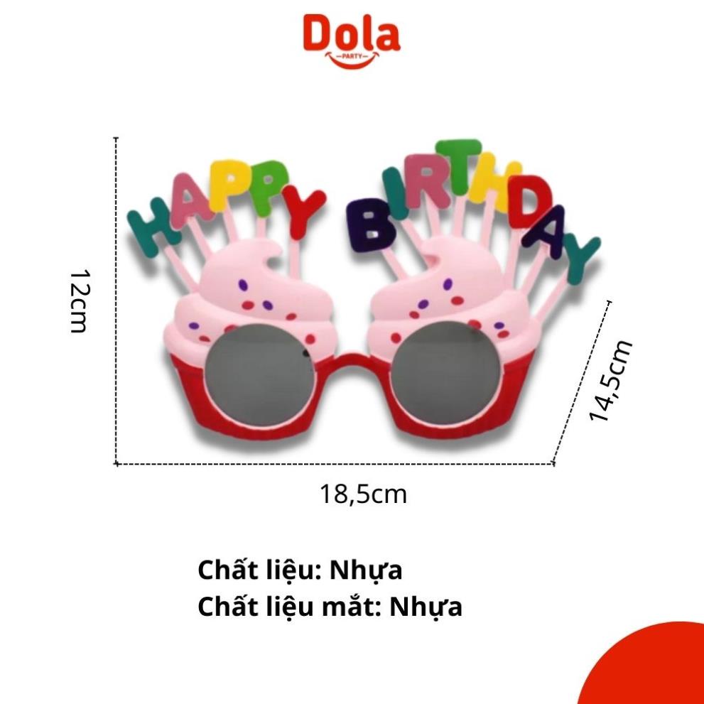 Kính Happy Birthday dùng cho tiệc sinh nhật, chụp ảnh cute hot trend