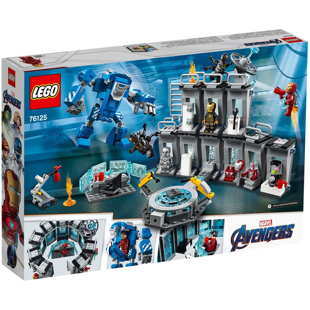 LEGO Marvel 76125 Phòng chứa giáp Iron Man