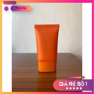 Tuýp đựng mỹ phẩm 50ml cao cấp, màu trắng, màu cam