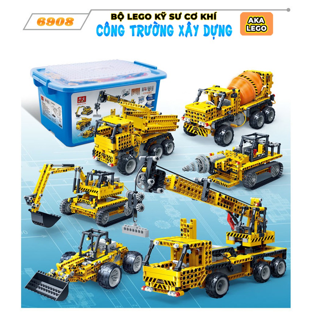 Lego technic xe xây dựng chuyên dụng có điều khiển từ xa 1080 chi tiết kèm sách hướng dẫn đồ chơi nghiên cứu khoa học