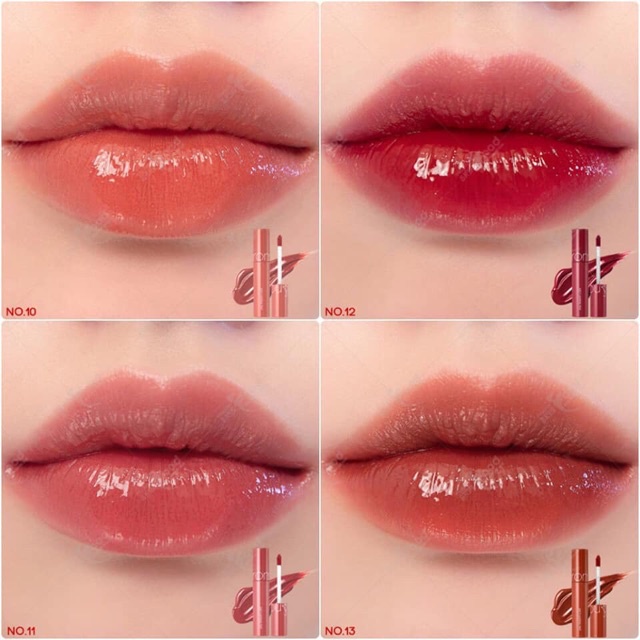 (CAM KẾT AUTH, TEM HIDDEN TAG) Son Tint bóng Romand Juicy Lasting Tint màu 10 11 #12 cherry bomd #13 ear dodori