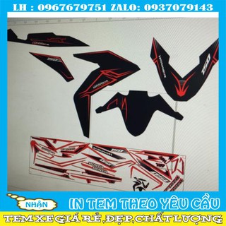 Tem rời winner chỉ đỏ đen nhám
