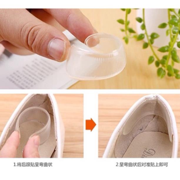 Miếng Dán Gót Giày Chống Trầy Chân Silicon Trong