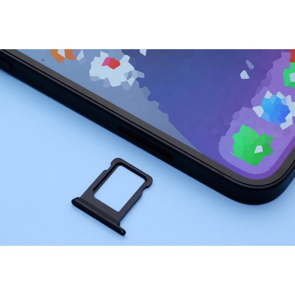 Khay SIm iPhone 12 Mini 5.8&quot; ZIN có Ron Chống Nước &amp; Lẫy Giữ Sim