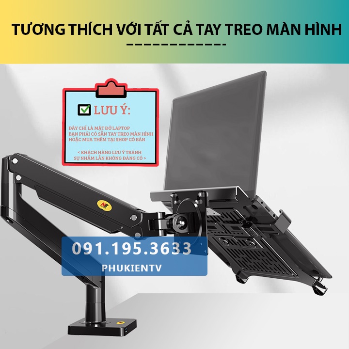 #FP2 - Giá Đỡ Kẹp LAPTOP, MÁY TÍNH BẢNG NB FP2 - 10 - 17.3 Inch - Tương Thích Tất Cả Giá Treo Màn Hình