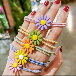Dây buộc tóc Daisy hoa cúc phong cách Hàn Quốc