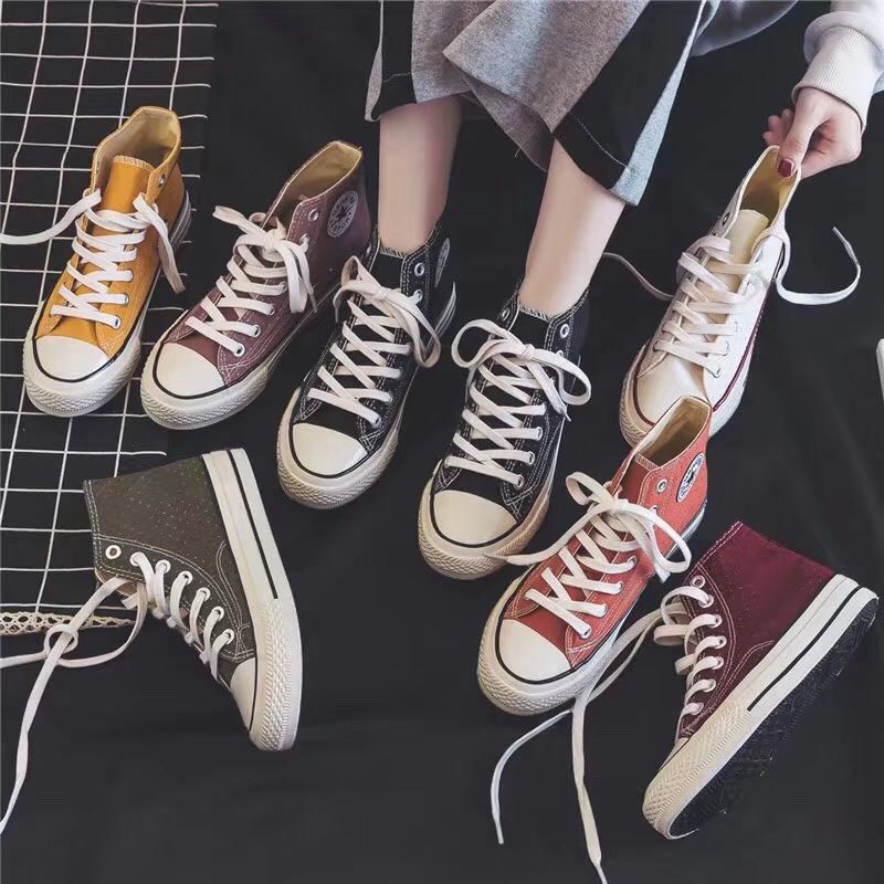 { HÀNG CÓ SẴN +FREE SHIP 50K } GIÀY SNEAKER CAO CỔ NAM NỮ-CV7M GIÀY THỂ THAO NỮ CAO CỔ- HÀNG QUẢNG CHÂU CAO CẤP