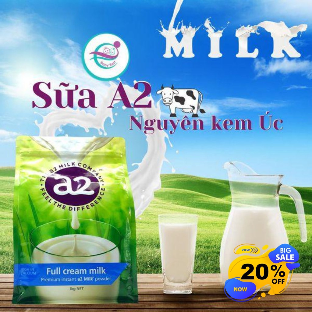 Sữa A2 Úc Nguyên Kem, Tách Kem 1kg (Date Mới)