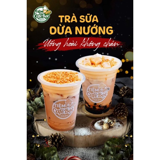 Dừa Nướng CHABAIDAO , Dừa Vụn , Dừa Viên , Dừa miếng Đài Loan , Nguyên Liệu pha Trà Sữa kem dừa nướng Chabaidao
