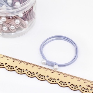 Dây Thun Cột Tóc Siêu Xinh đính 2 hạt