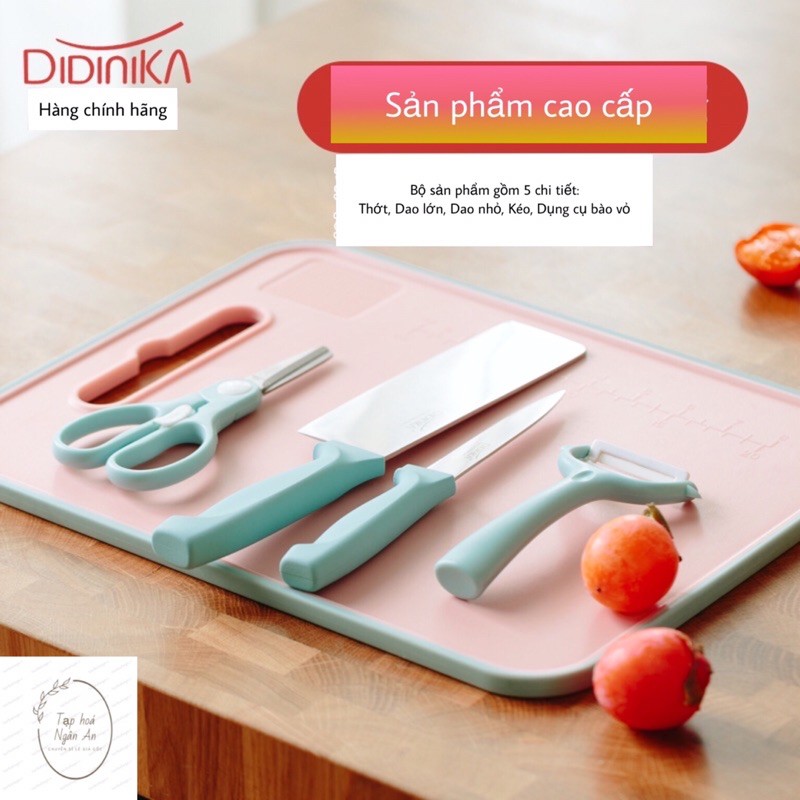 Bộ dao thớt Didinika cao cấp gồm 5 chi tiết
