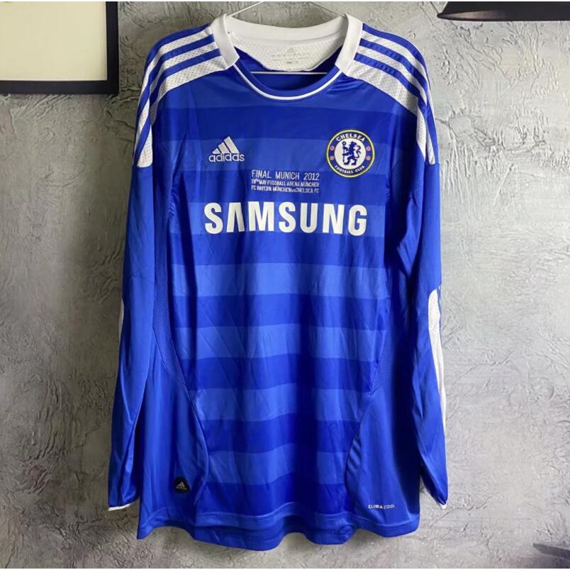 Áo Thun Bóng Đá Dài Tay Đội Tuyển Chelsea Champions League Mùa Giải 11-12