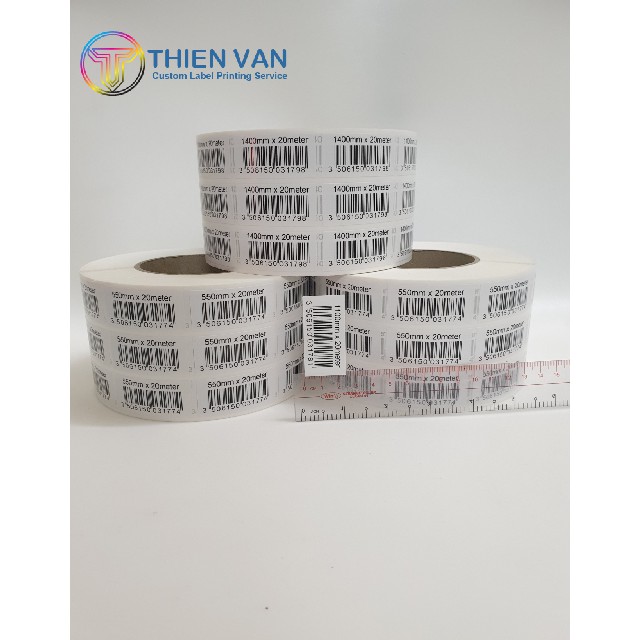 IN GIA CÔNG 1.000 TEM NHÃN  BARCODE 24mm x 49mm