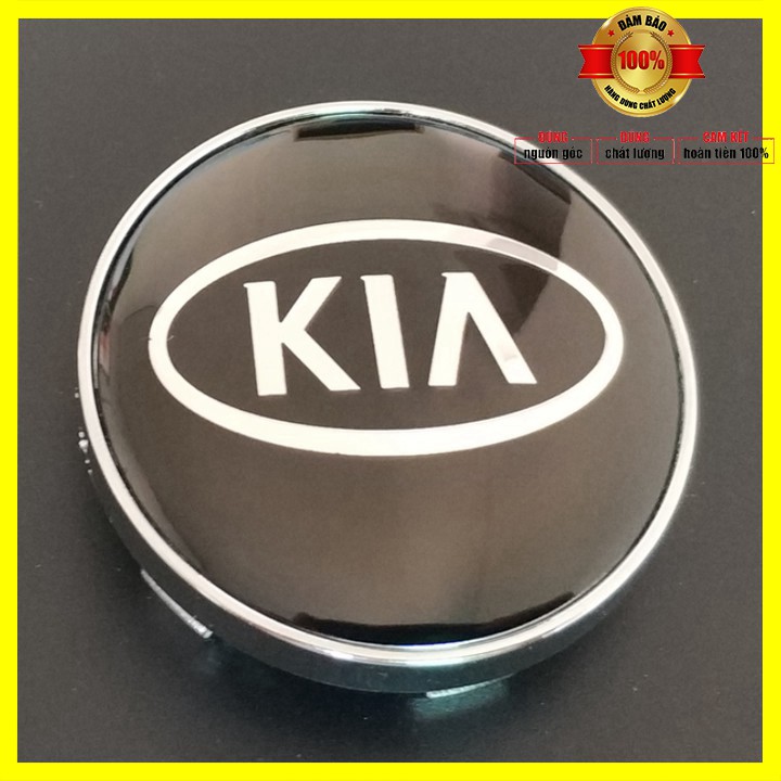 Logo chụp mâm, ốp lazang vành bánh xe ô tô hãng xe KIA - Đường kính 60mm KIA-60