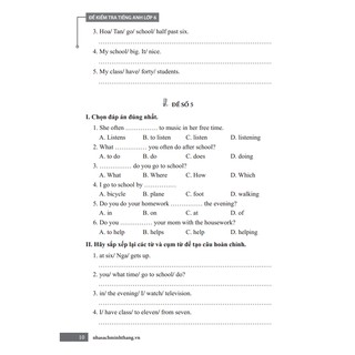 Sách - Đề kiểm tra tiếng Anh lớp 6 (tái bản 01)