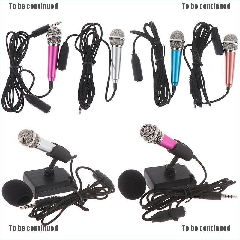 Mic hát karaoke kết nối 3.5mm cho điện thoại kèm phụ kiện