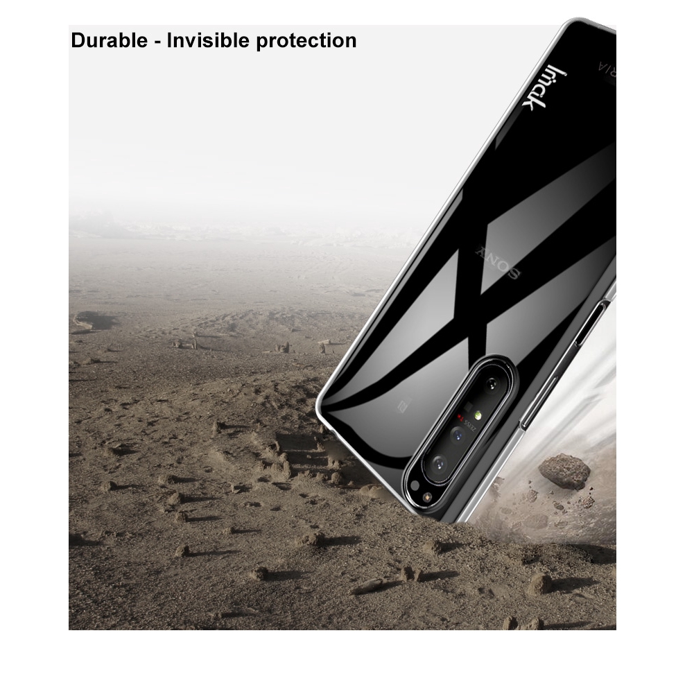 Ốp Điện Thoại PC Cứng Trong Suốt + Film Dán Imak Cho Sony Xperia 1 II