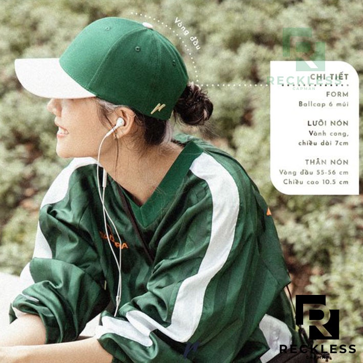 Nón Lưỡi Trai Bóng Chày Màu Phối Reckless Capman  - Signature Ballcap Mixed - Vải Kaki Cotton