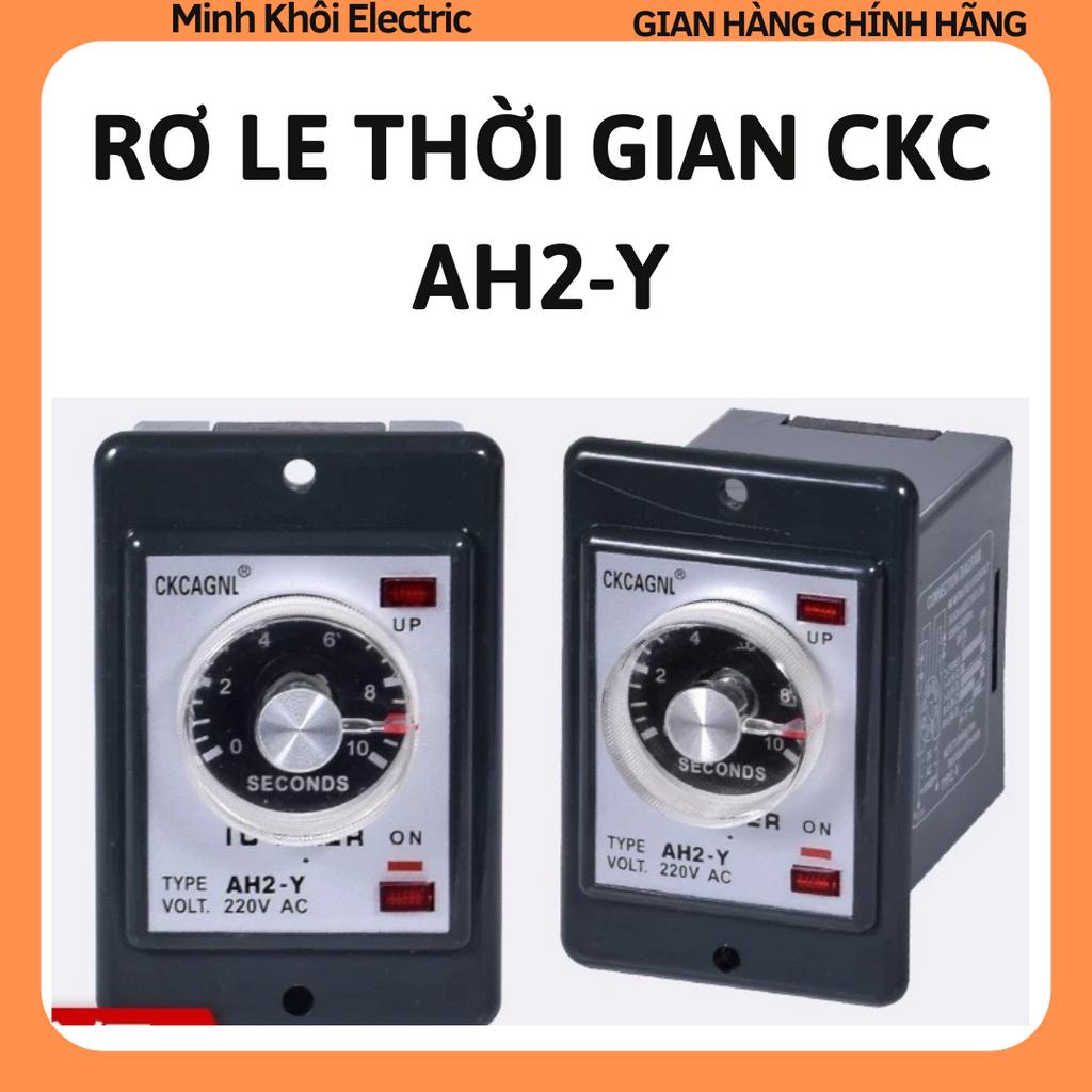 Rơ le thời gian AH2-Y 220V, relay thời gian AH2Y, rơ le hẹn giờ, timer cơ, rơ le thời gian điện tử