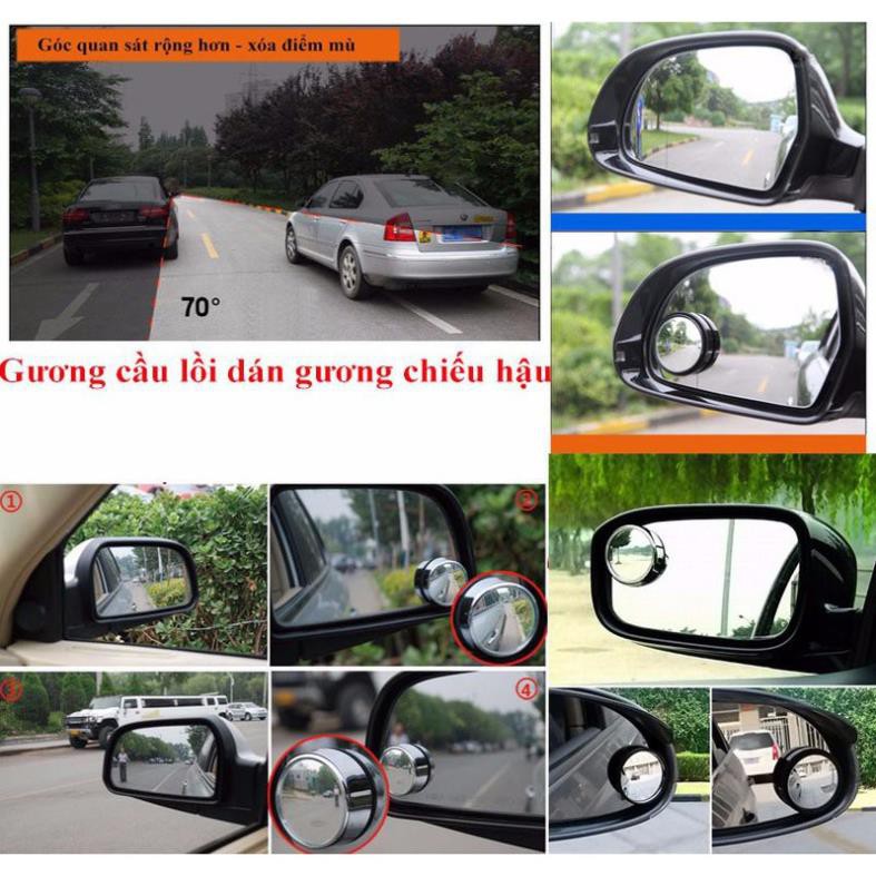 [Mã LIFE10K15 giảm 10K đơn 20K] Gương cầu lồi dán gương hậu, xóa điểm mù, tăng an toàn đi xe