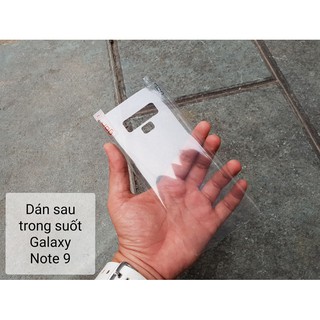 Dán trong suốt mặt sau Samsung Note 8 Note 9 S8 S9 S8 Plus S9 Plus S7 edge