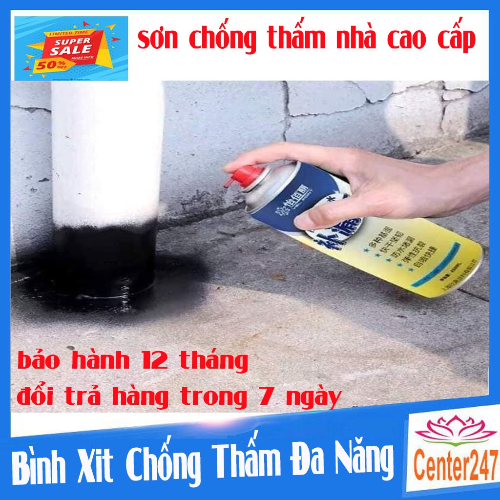 Bình Xịt Chống Thấm Dột, Chai Xịt Chống Thấm Chống Dột tường, mái nhà, mái tôn, bể nước, ống nước, các kẽ nút vết nứt...