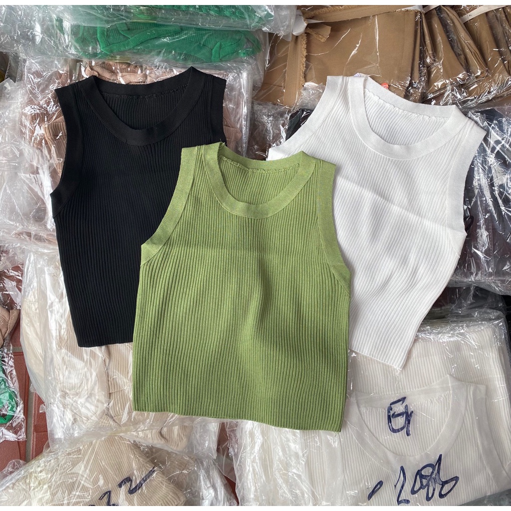 Áo ba lỗ thun tăm co dãn 04 the.sweaterweather TSW