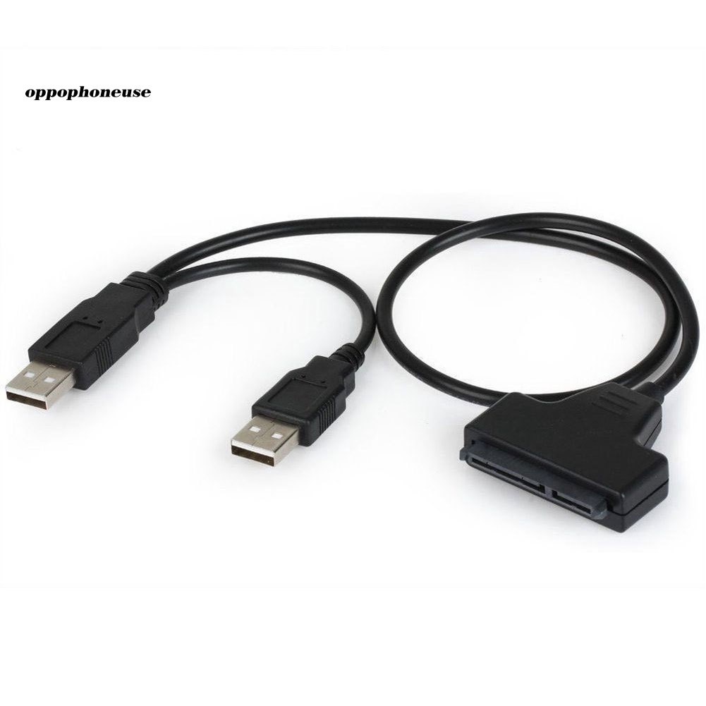 Hard Disk Drive 7+15 Pin SATA to USB 2.0 Adapter Cable for 2.5 Inch HDD Laptop