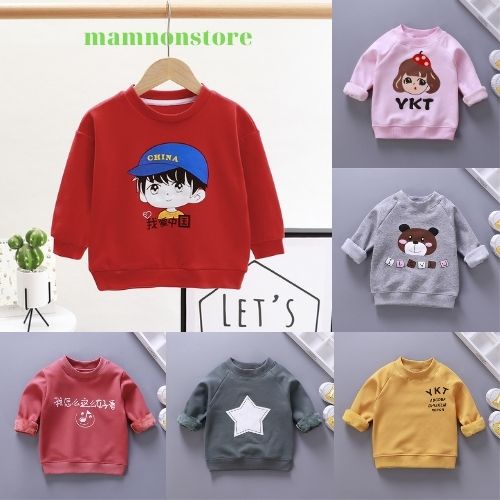 Áo len cho bé trai và bé gái, áo giữ nhiệt cho bé trai và bé gái từ 1 đến 5 tuổi Mamnonstore.
