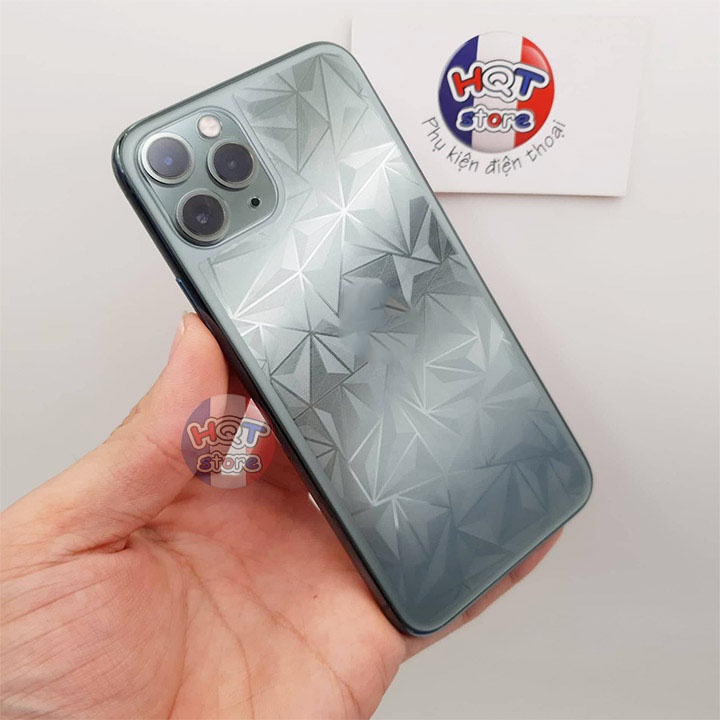 Miếng dán mặt lưng 3D vân kim cương IP 11 Pro Max / 11 Pro / 11